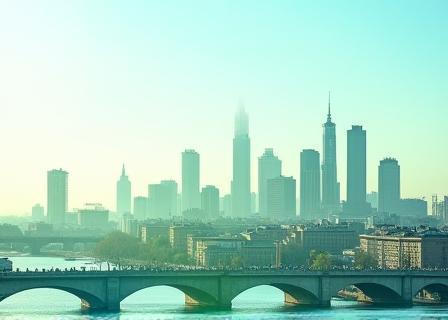 Milan hotel skyline with discount banner overlay